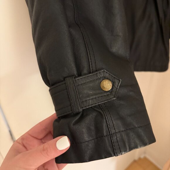 Vintage Black Leather Jacket - Picture 3 of 6